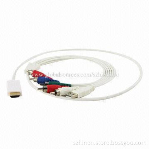 HDMI to YPbPr + R/L Converter, Supports 165MHz/1.65Gbps Per Channel